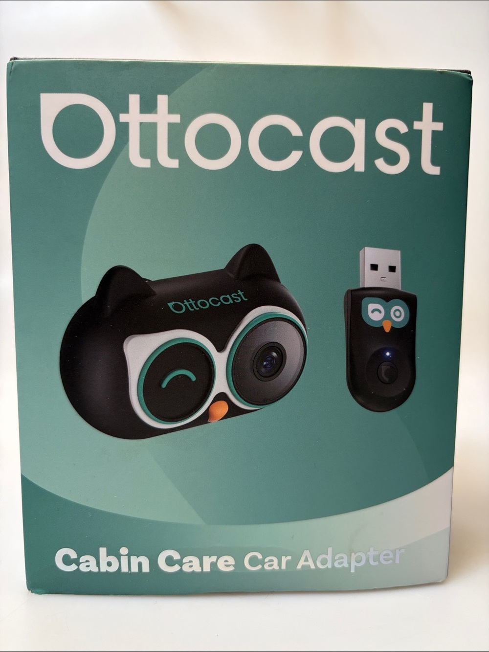 Cabin Care Car Adapter – Black/Teal Owl Camera